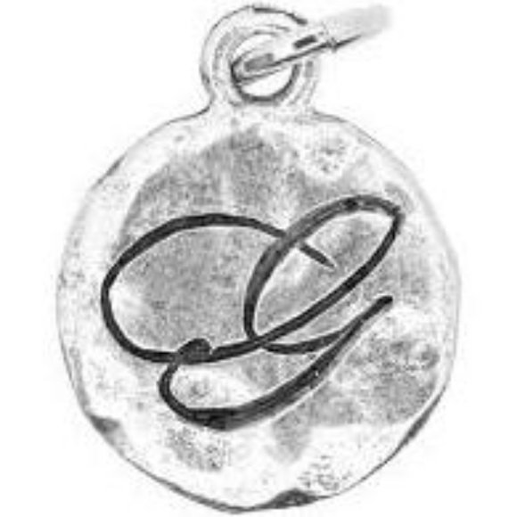Letter G Monogrammed Charm with Jump-Ring - Picture 5 of 5
